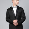 Men Black Solid Single-Breasted Slim Fit Tuxedo Blazer
