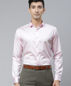 Men Pink Opaque Semiformal Shirt