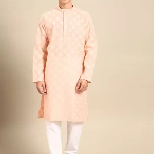 Men Ethnic Motifs Regular Kurta with Churidar