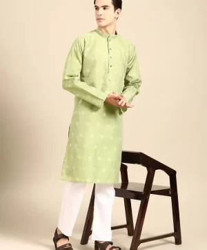 Men Ethnic Motifs Printed Regular Kurta with Pyjamas