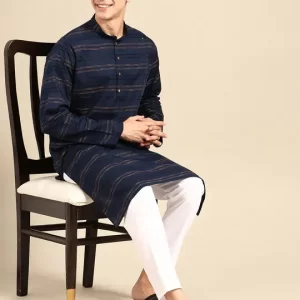 https://www.myntra.com/kurta-sets/manq/manq-men-striped-regular-pure-cotton-kurta-with-pyjamas/24159594/buy