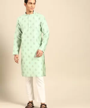 Men Ethnic Motifs Printed Regular Kurta with Pyjamas