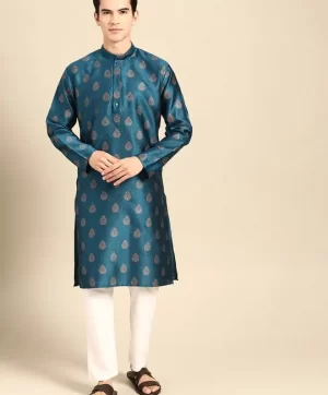 Men Ethnic Motifs Printed Regular Kurta with Pyjamas