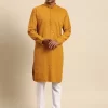 Men Regular Sequinned Kurta with Pyjamas