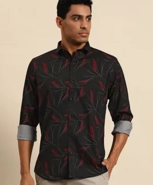 Men Smart Floral Opaque Printed Casual Shirt