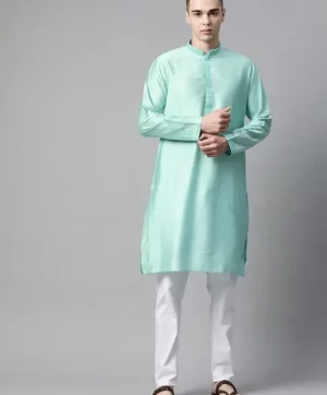 Embroidered Regular Kurta with Pyjamas