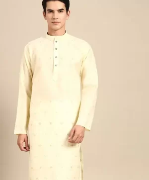 Ethnic Motifs Printed Straight Kurta