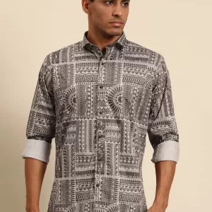 Men Smart Opaque Printed Casual Shirt