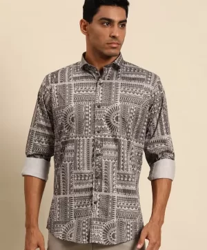 Men Smart Opaque Printed Casual Shirt