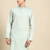 Mandarin Collar Cotton Kurta