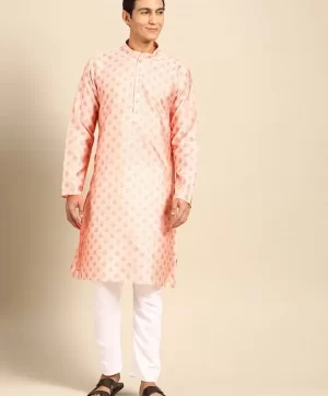 Men Ethnic Motifs Printed Regular Kurta with Pyjamas