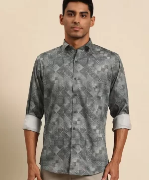 Men Smart Opaque Printed Casual Shirt