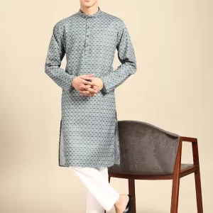 Men Ethnic Motifs Printed Regular Kurta with Pyjamas