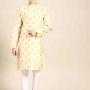 Men Ethnic Motifs Printed Regular Kurta with Pyjamas