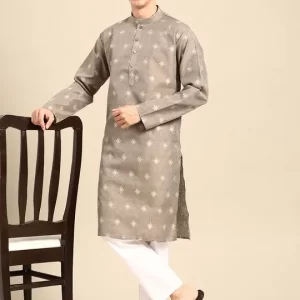 Men Ethnic Motifs Printed Regular Kurta with Pyjamas