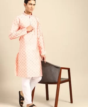 Men Ethnic Motifs Printed Regular Kurta with Pyjamas