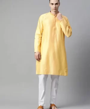 Men Embroidered Thread Work Kurta With Pyjamas