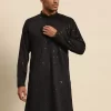 Ethnic Motifs Sequinned Embroidered Regular Kurta