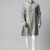 Men Embroidered Thread Work Kurta With Pyjamas