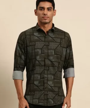Men Smart Opaque Printed Casual Shirt
